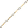 Thumbnail Image 1 of 0.50 CT. T.W. Diamond Alternating Flame Bracelet in 10K Gold - 7.25"