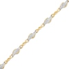 Thumbnail Image 0 of 0.50 CT. T.W. Diamond Alternating Flame Bracelet in 10K Gold - 7.25"