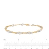 Thumbnail Image 3 of 0.50 CT. T.W. Diamond Alternating Flame Bracelet in 10K Gold - 7.25"