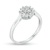 Thumbnail Image 2 of 0.146 CT. T.W. Composite Diamond Sunburst Promise Ring in 10K White Gold