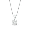 Thumbnail Image 1 of 0.58 CT. Certified Canadian Diamond Solitaire Pendant in 10K White Gold (I/I3)