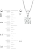 Thumbnail Image 2 of 0.58 CT. Certified Canadian Diamond Solitaire Pendant in 10K White Gold (I/I3)