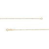 Made in Italy 025 Gauge Rolo Chain Cube Station Necklace in 14K Gold - 18"