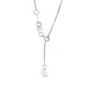 Thumbnail Image 2 of 0.8mm Diamond-Cut Snake Chain Necklace in Solid 14K White Gold – 22"