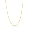 Thumbnail Image 1 of Adjustable 1.1mm Diamond-Cut Wheat Chain Necklace in Solid 14K Gold - 22"