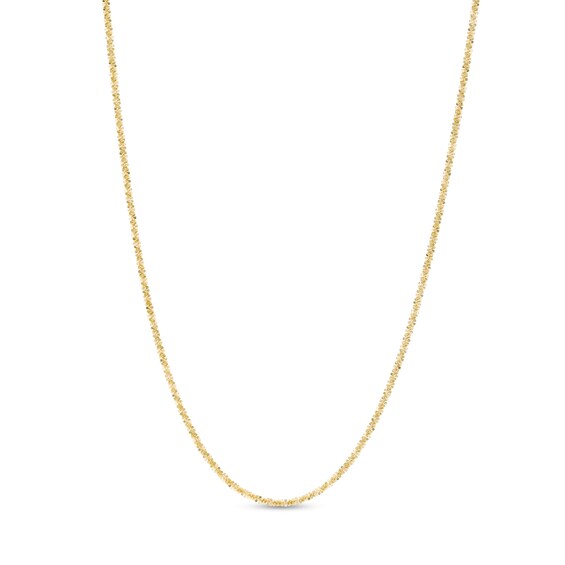 1.4mm Sparkle Chain Necklace in 10K Gold - 20