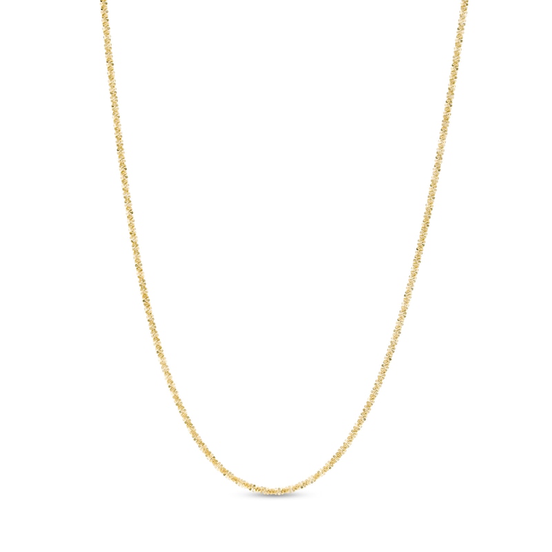 1.4mm Sparkle Chain Necklace in 10K Gold - 20"|Peoples Jewellers