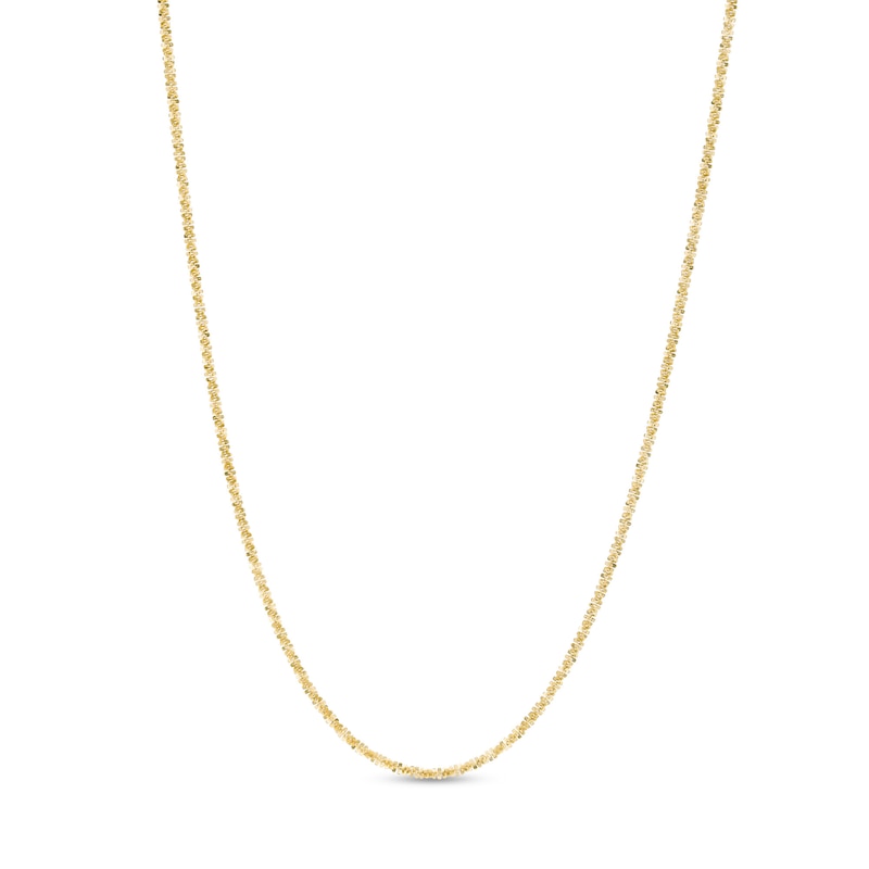 1.4mm Sparkle Chain Necklace in 10K Gold - 20"