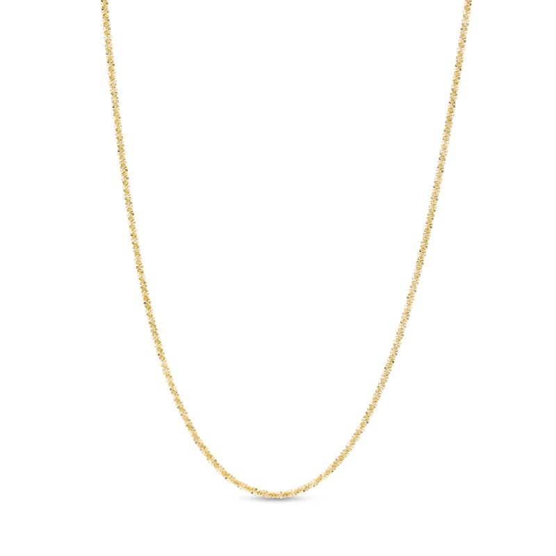 1.4mm Sparkle Chain Necklace in 10K Gold - 20"