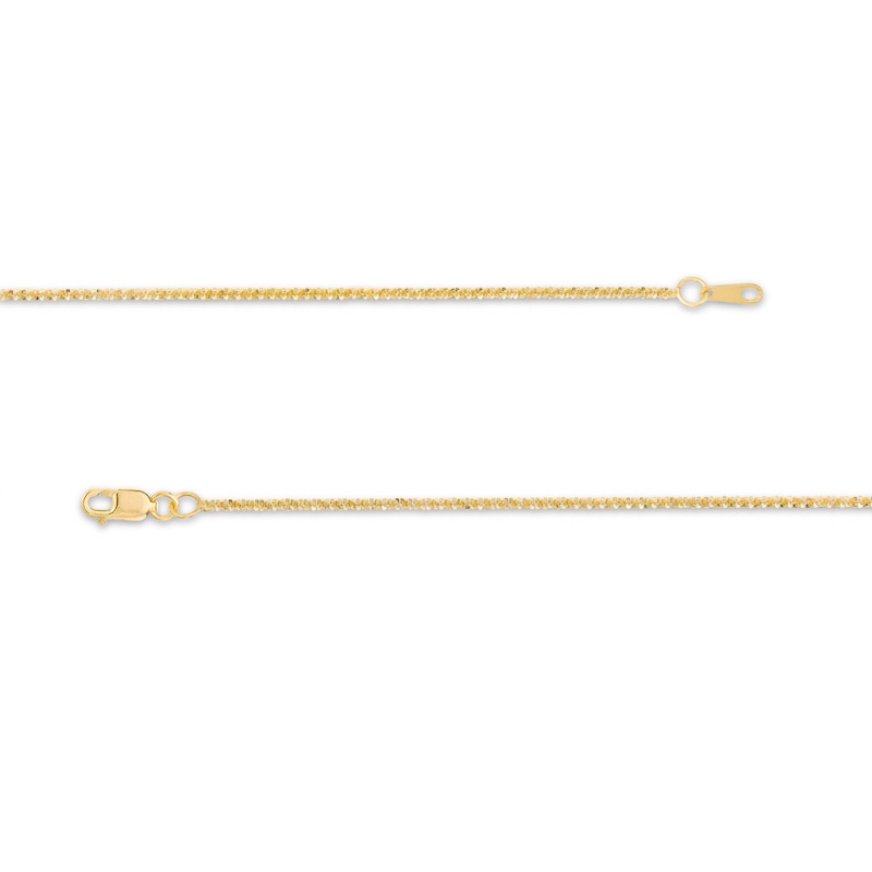 1.4mm Sparkle Chain Necklace in 10K Gold - 20"