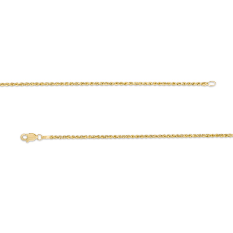 Main Image 3 of 012 Gauge Glitter Rope Chain Necklace in Hollow 14K Gold - 20"