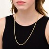 Thumbnail Image 2 of 030 Gauge Glitter Rope Chain Necklace in Hollow 14K Gold - 26"