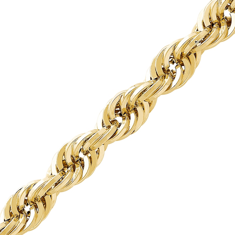 Main Image 3 of 5.5mm Glitter Rope Chain Necklace in Hollow 14K Gold - 26"