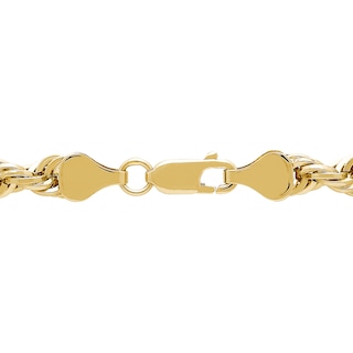 5.5mm Glitter Rope Chain Necklace in Hollow 14K Gold - 26"