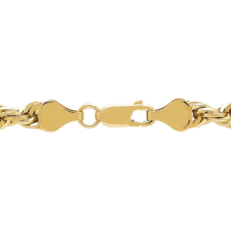 Main Image 4 of 5.5mm Glitter Rope Chain Necklace in Hollow 14K Gold - 26"
