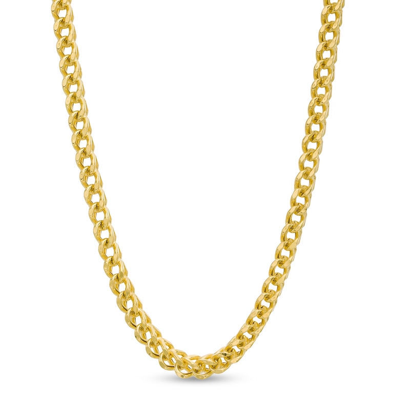 5.3mm Franco Snake Chain Necklace in Hollow 10K Gold - 22"