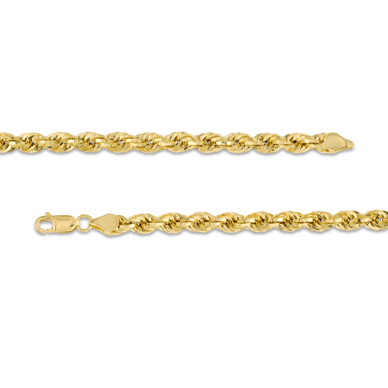 Main Image 3 of 035 Gauge Rope Chain Necklace in Hollow 10K Gold - 22"