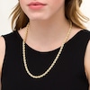 Thumbnail Image 1 of 035 Gauge Rope Chain Necklace in Hollow 10K Gold - 24"
