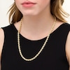 Thumbnail Image 2 of 035 Gauge Rope Chain Necklace in Hollow 10K Gold - 24"