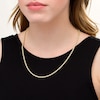 Thumbnail Image 1 of 023 Gauge Glitter Rope Chain Necklace in Hollow 14K Gold - 22"