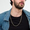 Thumbnail Image 3 of 023 Gauge Glitter Rope Chain Necklace in Hollow 14K Gold - 26"