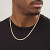Thumbnail Image 3 of 4.3mm Diamond-Cut Figarope Chain Necklace in Hollow 14K Gold - 22"