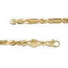 Thumbnail Image 3 of 4.3mm Diamond-Cut Figarope Chain Necklace in Hollow 14K Gold - 22"