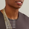 Thumbnail Image 6 of 4.3mm Diamond-Cut Figarope Chain Necklace in Hollow 14K Gold - 22"