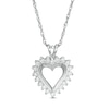 Thumbnail Image 1 of 0.25 CT. T.W. Diamond Heart Pendant in 10K White Gold