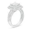 Thumbnail Image 2 of 1.65 CT. T.W. Quad Princess-Cut Diamond Double Frame Engagement Ring in 14K White Gold