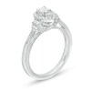 Thumbnail Image 3 of 0.40 CT. T.W. Composite Diamond Pear-Shaped Frame Collar Engagement Ring in 10K White Gold