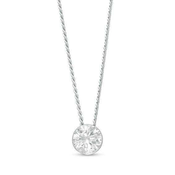 CT. Diamond Solitaire Pendant in 14K White Gold