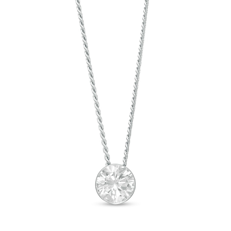 CT. Diamond Solitaire Pendant in 14K White Gold|Peoples Jewellers