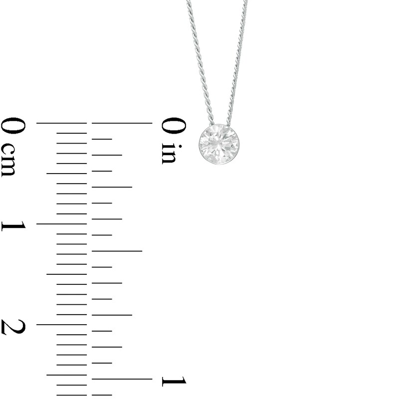 CT. Diamond Solitaire Pendant in 14K White Gold