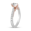 Thumbnail Image 1 of Enchanted Disney Anna 0.69 CT. T.W. Oval Diamond Vintage-Style Engagement Ring in 14K Two-Tone Gold