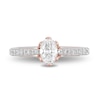 Thumbnail Image 2 of Enchanted Disney Anna 0.69 CT. T.W. Oval Diamond Vintage-Style Engagement Ring in 14K Two-Tone Gold