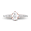 Thumbnail Image 3 of Enchanted Disney Anna 0.69 CT. T.W. Oval Diamond Vintage-Style Engagement Ring in 14K Two-Tone Gold