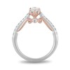 Thumbnail Image 4 of Enchanted Disney Anna 0.69 CT. T.W. Oval Diamond Vintage-Style Engagement Ring in 14K Two-Tone Gold