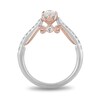 Thumbnail Image 3 of Enchanted Disney Anna 0.69 CT. T.W. Oval Diamond Vintage-Style Engagement Ring in 14K Two-Tone Gold