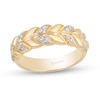 Thumbnail Image 0 of Enchanted Disney Anna 0.085 CT. T.W. Diamond Wheat Wedding Band in 14K Gold