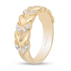 Thumbnail Image 1 of Enchanted Disney Anna 0.085 CT. T.W. Diamond Wheat Wedding Band in 14K Gold