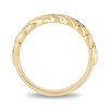 Thumbnail Image 4 of Enchanted Disney Anna 0.085 CT. T.W. Diamond Wheat Wedding Band in 14K Gold