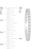 Thumbnail Image 2 of 0.50 CT. T.W. Diamond Hoop Earrings in 10K White Gold