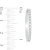 Thumbnail Image 3 of 0.50 CT. T.W. Diamond Hoop Earrings in 10K White Gold
