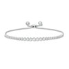 Marilyn Monroe™ Collection 0.50 CT. T.W. Journey Diamond Bolo Bracelet in 10K White Gold - 9.5"