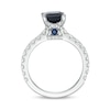 Thumbnail Image 3 of Vera Wang Love Collection Certified Octagonal Blue Sapphire and 0.69 CT. T.W. Diamond Engagement Ring in 14K White Gold