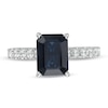 Thumbnail Image 3 of Vera Wang Love Collection Certified Octagonal Blue Sapphire and 0.69 CT. T.W. Diamond Engagement Ring in 14K White Gold