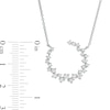 Thumbnail Image 2 of Marilyn Monroe™ Collection 0.40 CT. T.W. Diamond Scatter Necklace in 10K White Gold
