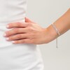 Thumbnail Image 3 of Marilyn Monroe™ Collection 1.00 CT. T.W. Baguette and Round Diamond Multi-Row Bolo Bracelet in 10K White Gold - 9.5&quot;
