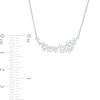 Thumbnail Image 1 of Marilyn Monroe™ Collection 0.50 CT. T.W. Diamond Graduated Necklace in 10K White Gold